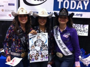 2014's Rodeo Queens photo with Caricature.