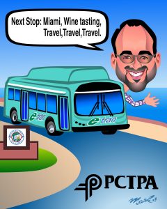 Traveling Man Miami - Caricature Art